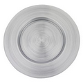 Arianna Metallic Silver Charger (13" Diameter)